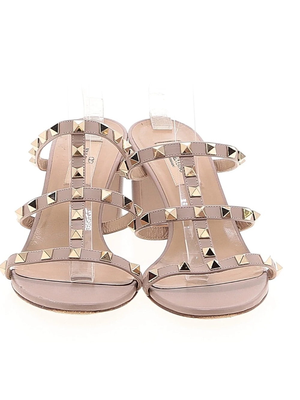 Valentino Garavani Rockstud cream Leather Sandals